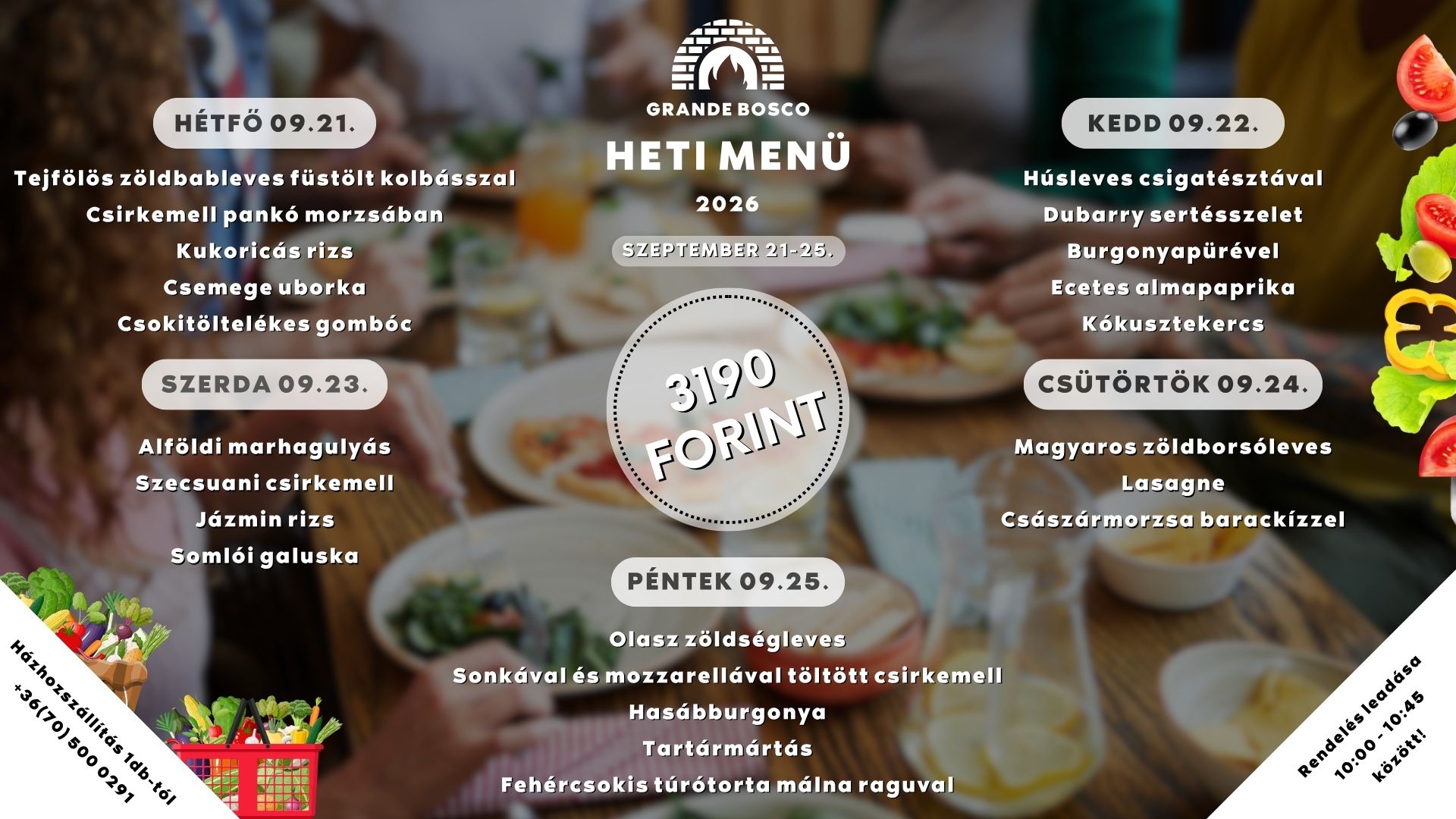 Grande Bosco Heti menü (12)