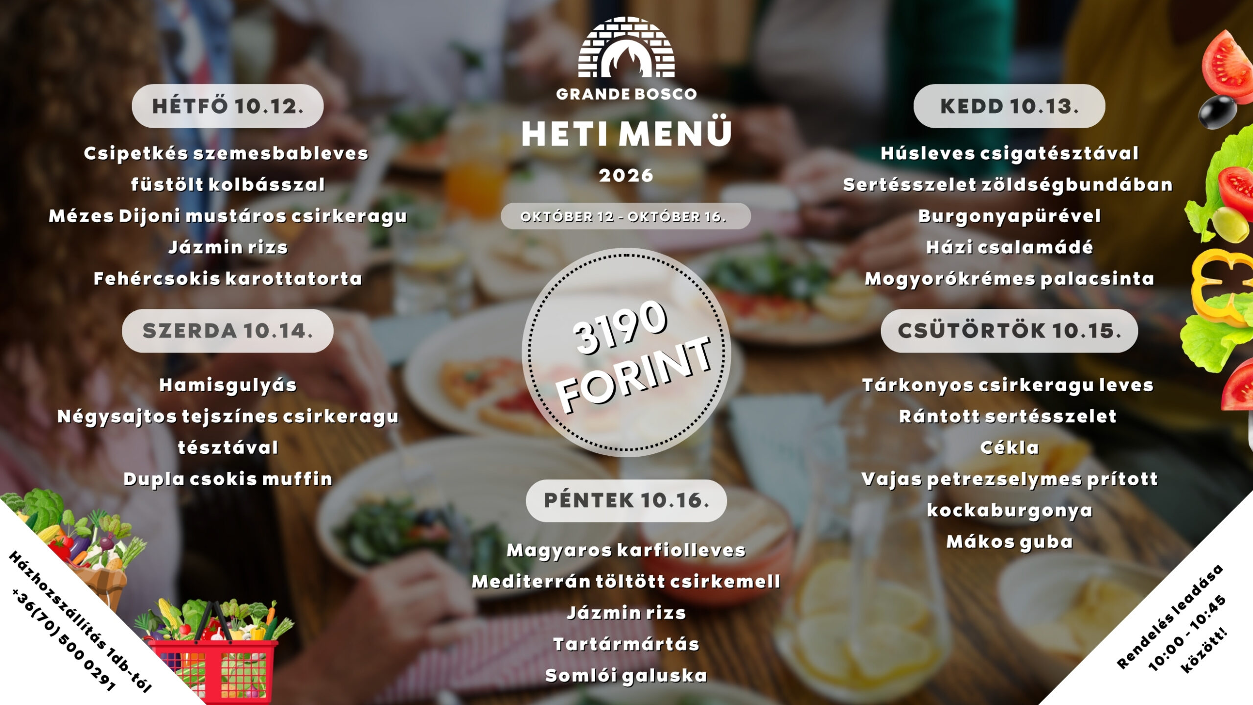 Grande Bosco Heti menü (14)